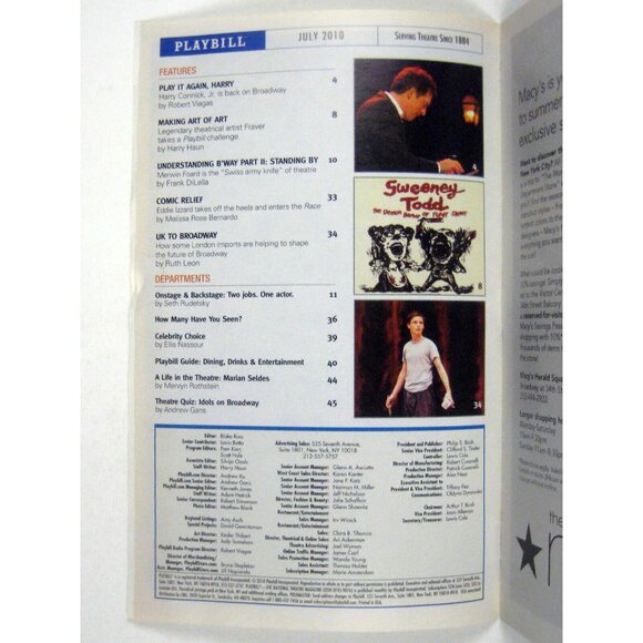 Let Me a Tenor Playbill July 2010 Tony Shalhoub Justin Bartha Anthony LaPaglia - Picture 4 of 10